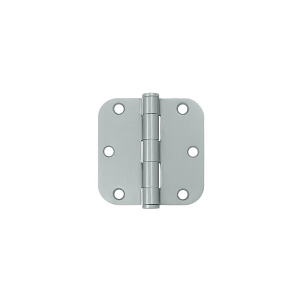 S35R5HD26D Heavy Duty 5/8 Radius Hinge Brushed Chrome, 10PK